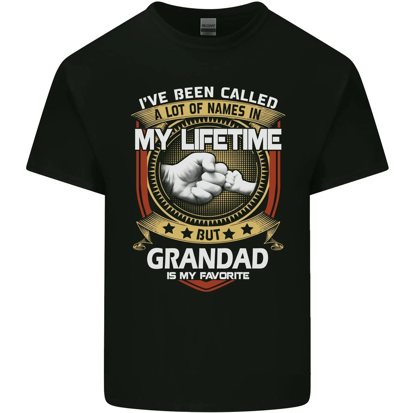 Grandad Is My Favourite Funny Fathers Day Mens Cotton - Adult & Kids T-Shirts, Sweatshirts & Hoodies apparel design preview 1