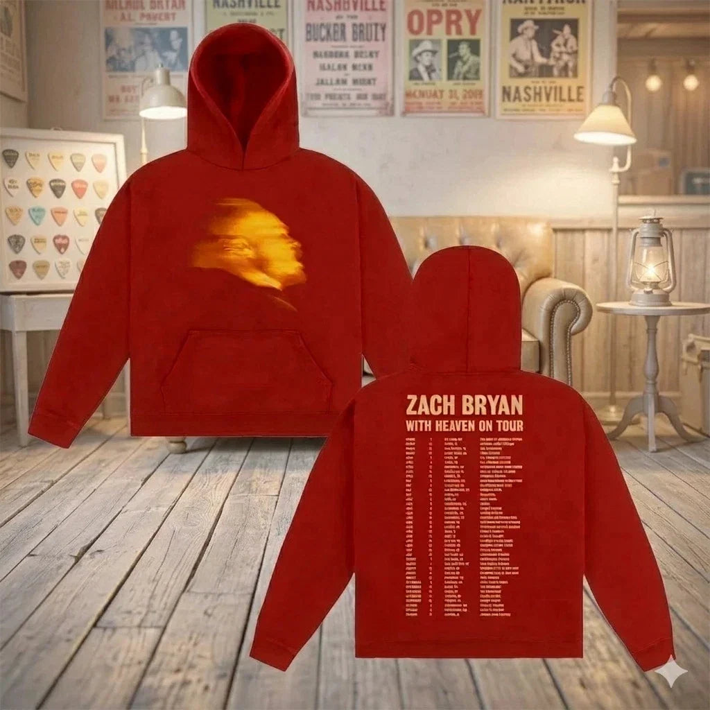 SALE Zach Bryan1 Tour With Heaven On Top 2026 Merch - Adult & Kids T-Shirts, Sweatshirts & Hoodies apparel design preview 1