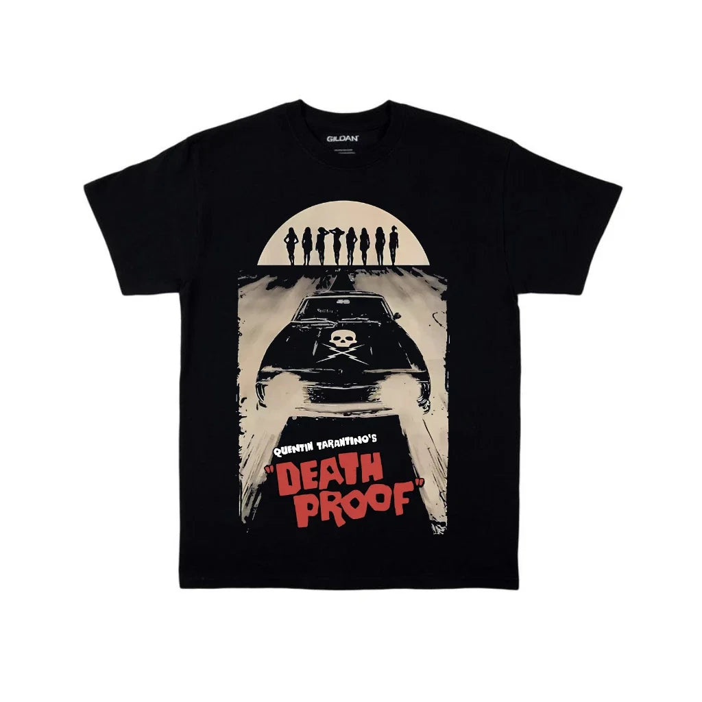Death Proof Black Unisex S–5XL - Adult & Kids T-Shirts, Sweatshirts & Hoodies apparel design preview 1
