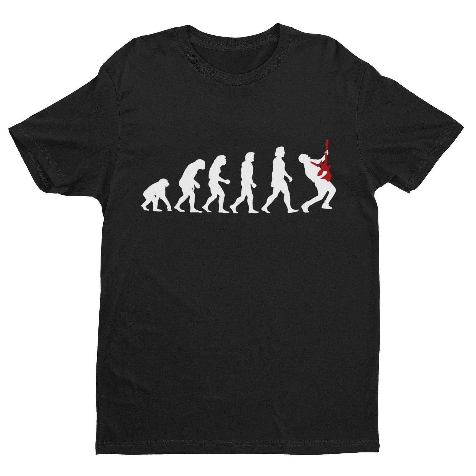 The Evolution Of GUITAR Funny Guitarist Darwin Ape To - Adult & Kids T-Shirts, Sweatshirts & Hoodies apparel design preview 1