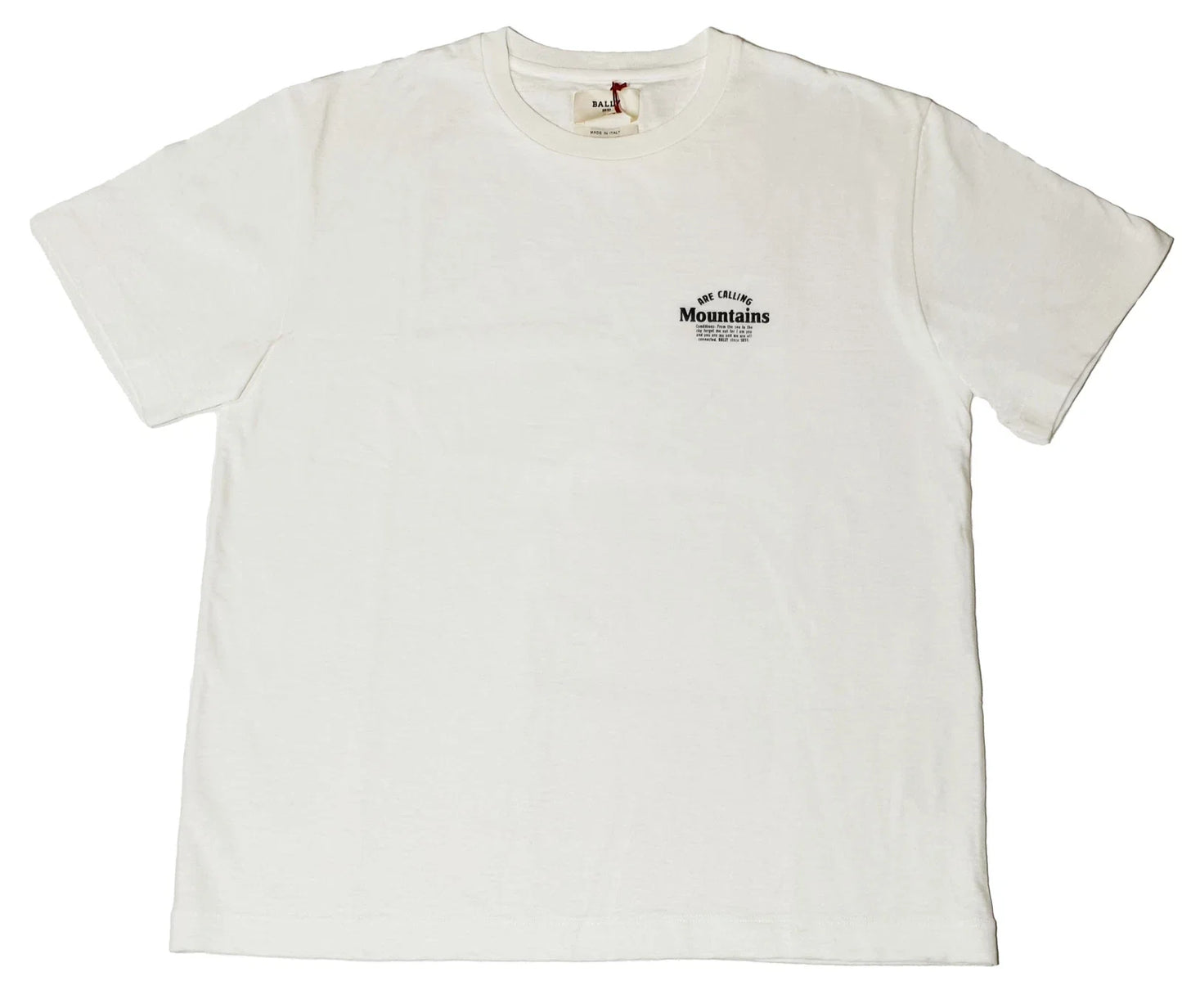 Bally 6240050 Men's White 100% Cotton Print MSRP $300 - Adult & Kids T-Shirts, Sweatshirts & Hoodies apparel design preview 1