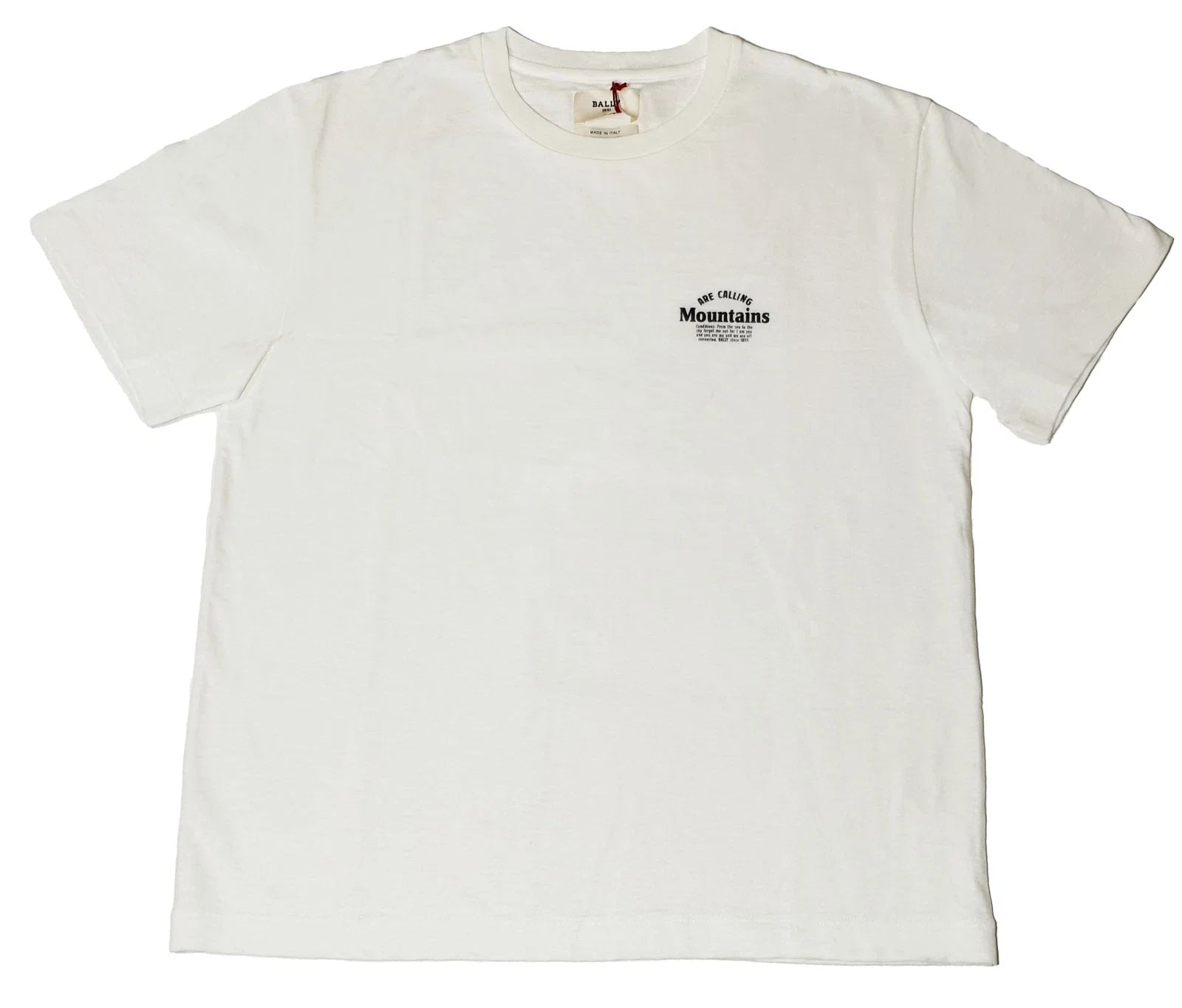 Bally 6240050 Men's White 100% Cotton Print MSRP $300 - Adult & Kids T-Shirts, Sweatshirts & Hoodies apparel design preview 1
