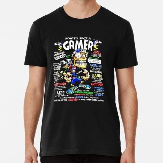 How To Spot A Gamer Size S 5XL Made in the USA - Adult & Kids T-Shirts, Sweatshirts & Hoodies apparel design preview 1