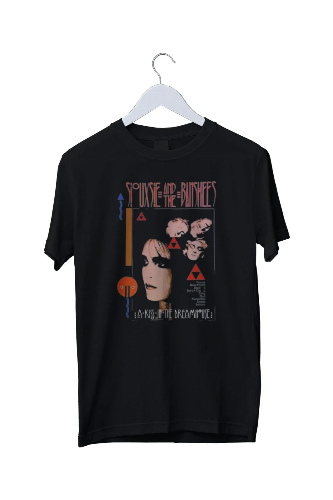Vtg Siouxsie and the Banshees Band Graphic PrintT- - Adult & Kids T-Shirts, Sweatshirts & Hoodies apparel design preview 1