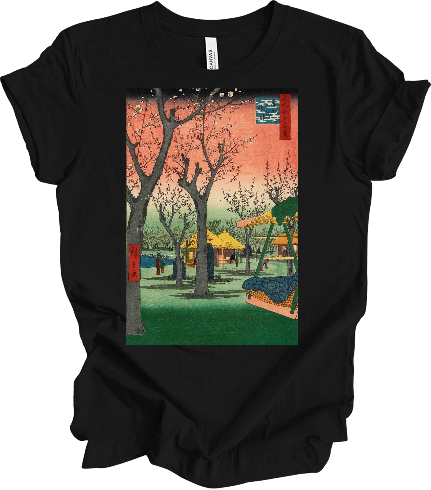Plum Garden Kamata Ukiyo-e Art Unisex - Adult & Kids T-Shirts, Sweatshirts & Hoodies apparel design preview 1