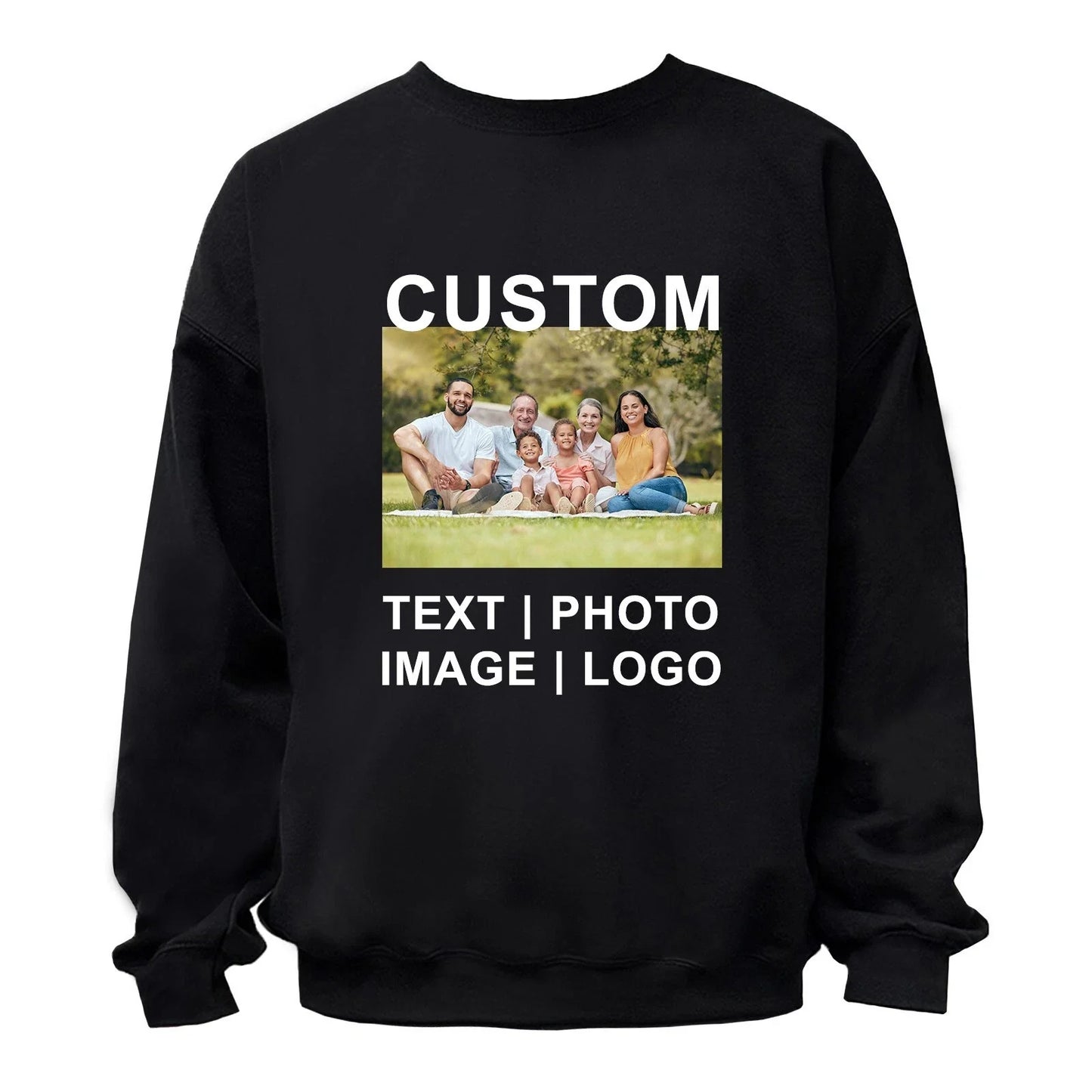 Custom Personalized Print Your Logo Photo Text - Adult & Kids T-Shirts, Sweatshirts & Hoodies apparel design preview 1