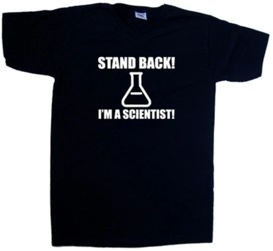 Stand Back Im A Scientist Funny V-Neck - Adult & Kids T-Shirts, Sweatshirts & Hoodies apparel design preview 1