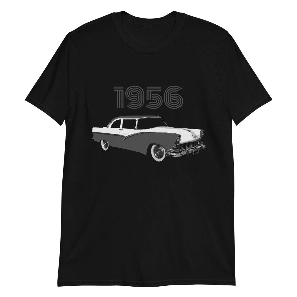 1956 Ford Fairlane Antique Car Short-Sleeve - Adult & Kids T-Shirts, Sweatshirts & Hoodies apparel design preview 1