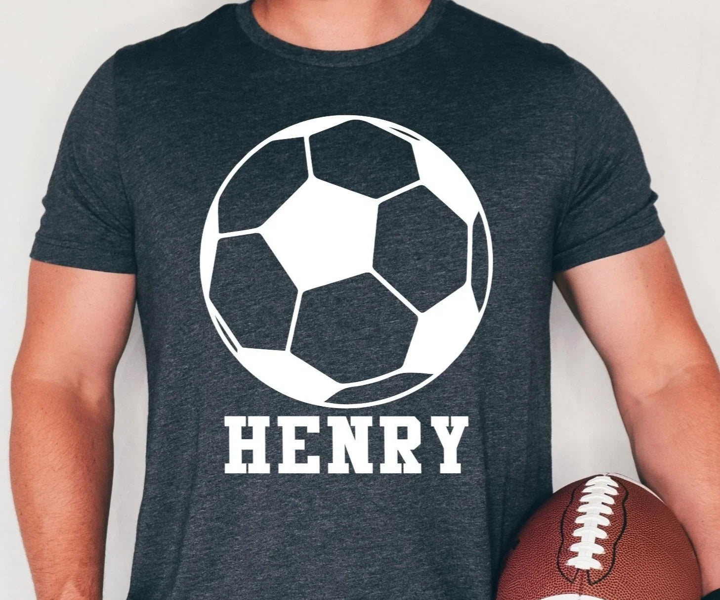 Custom Football Name Personalised Sports Player - Adult & Kids T-Shirts, Sweatshirts & Hoodies apparel design preview 1