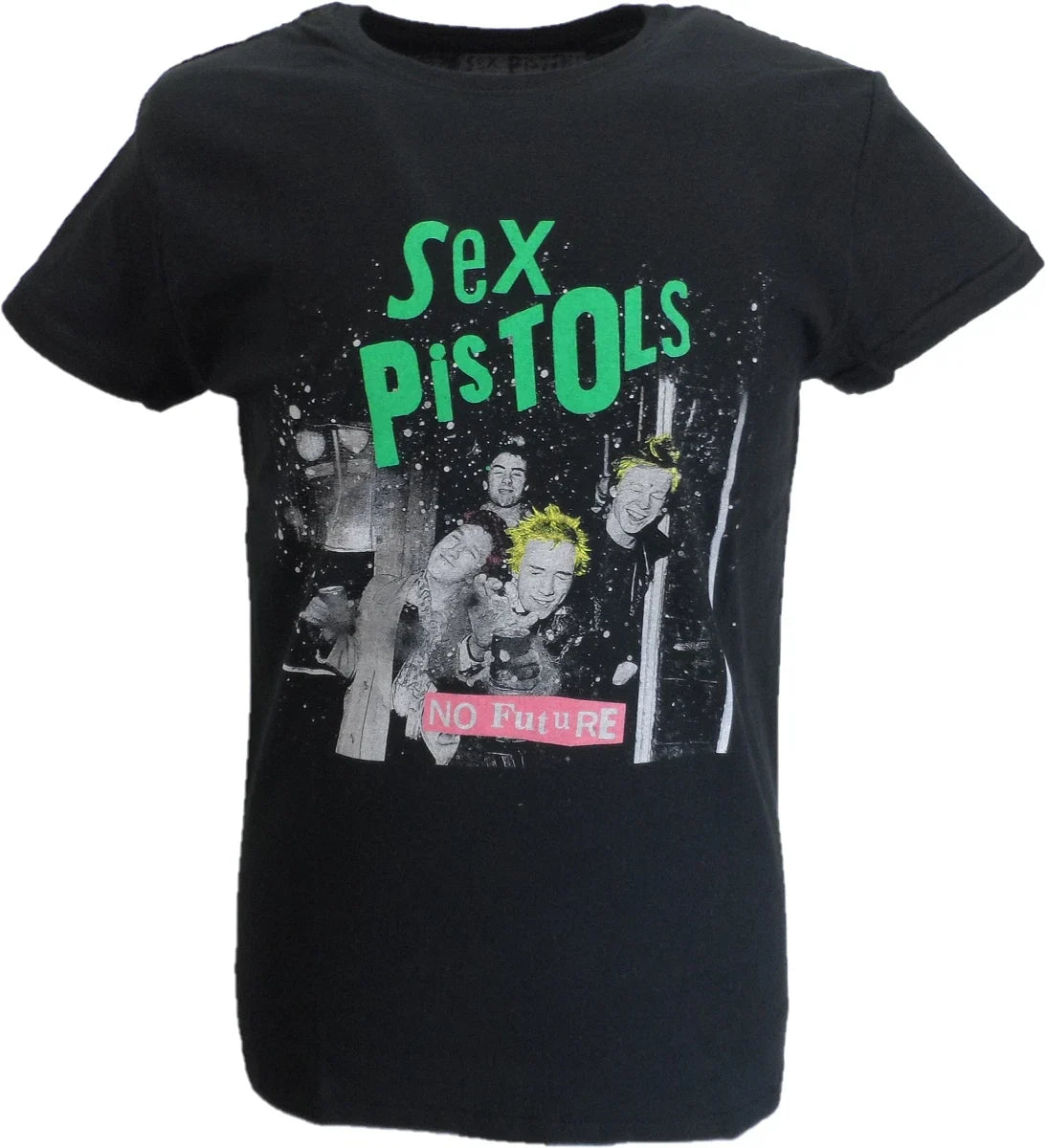 Mens Black Official Sex Pistols Band Pic - Adult & Kids T-Shirts, Sweatshirts & Hoodies apparel design preview 1