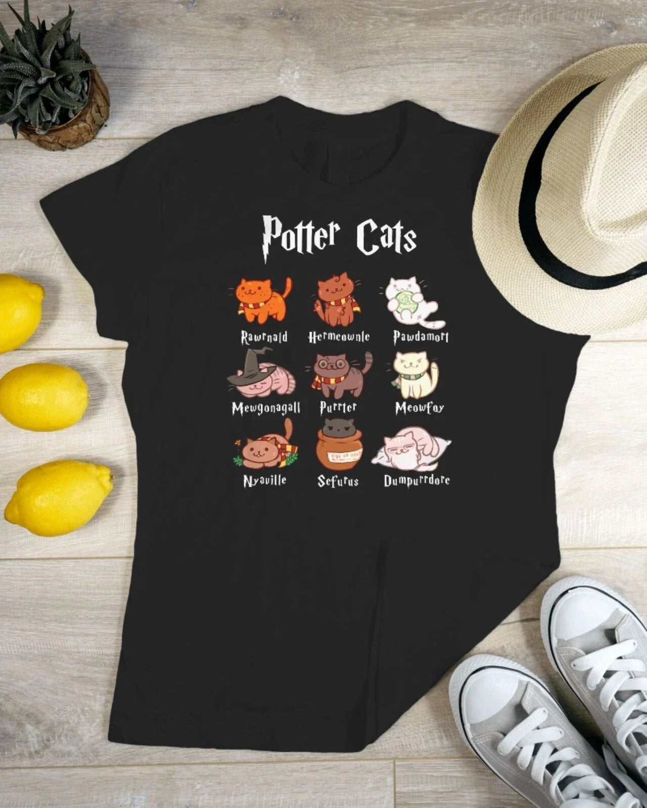 POTTER CATS Funny Kitten Cat Lover Unisex Adult - Adult & Kids T-Shirts, Sweatshirts & Hoodies apparel design preview 1