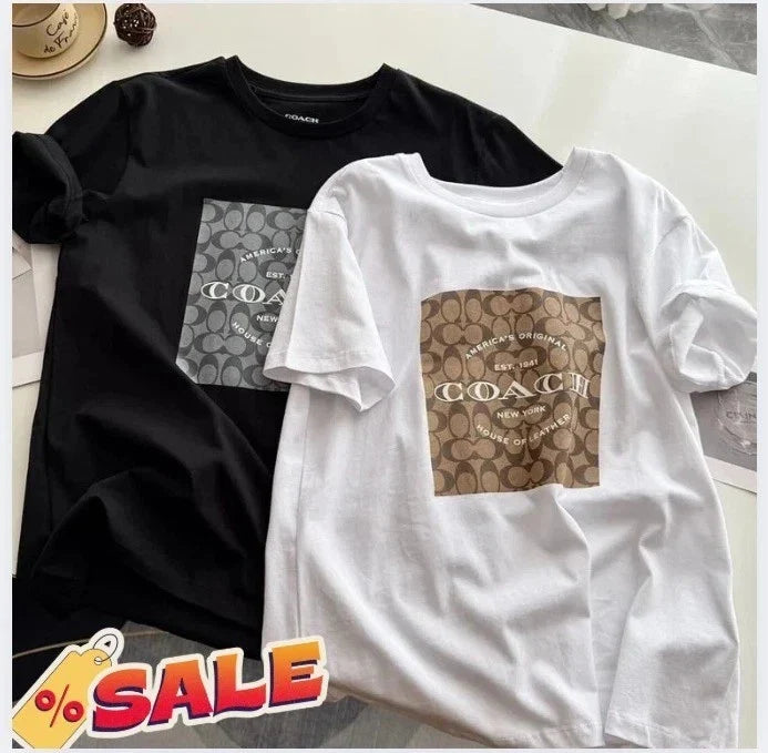 COACH Men's Women's Unisex White black COTTON SUPER - Adult & Kids T-Shirts, Sweatshirts & Hoodies apparel design preview 1