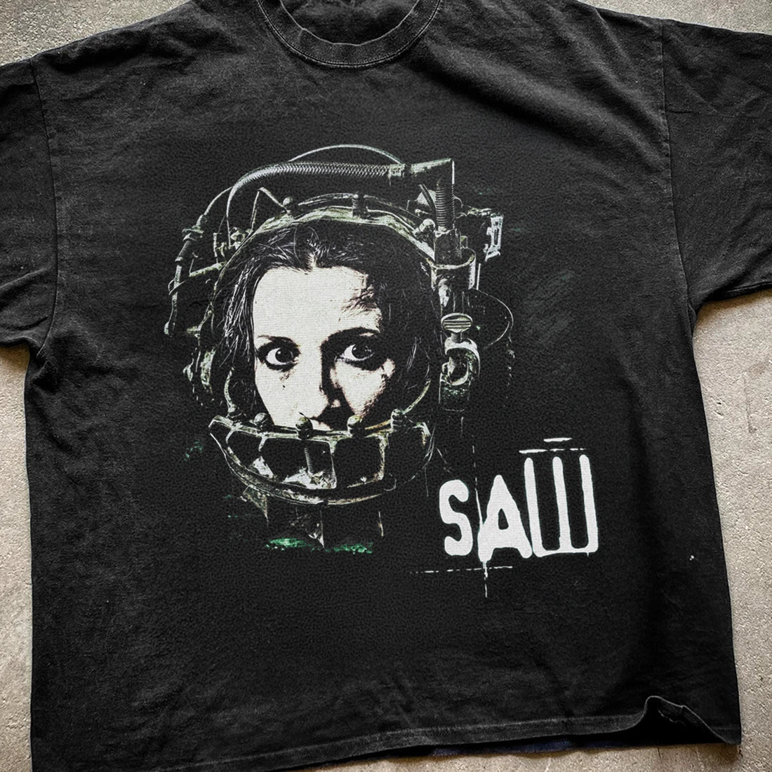 2004 Saw Reverse Beartrap Vintage Horror Movie S-5XL - Adult & Kids T-Shirts, Sweatshirts & Hoodies apparel design preview 1