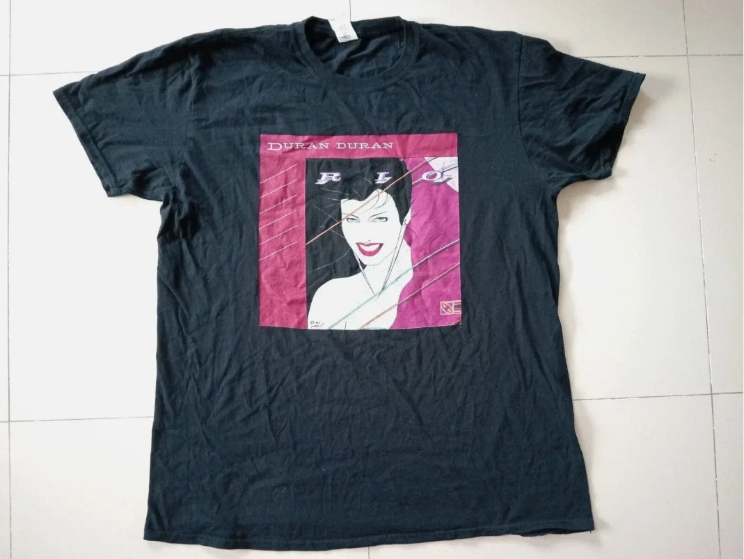 Hot New Duran Band Rio Rock Black S to 5XL - Adult & Kids T-Shirts, Sweatshirts & Hoodies apparel design preview 1