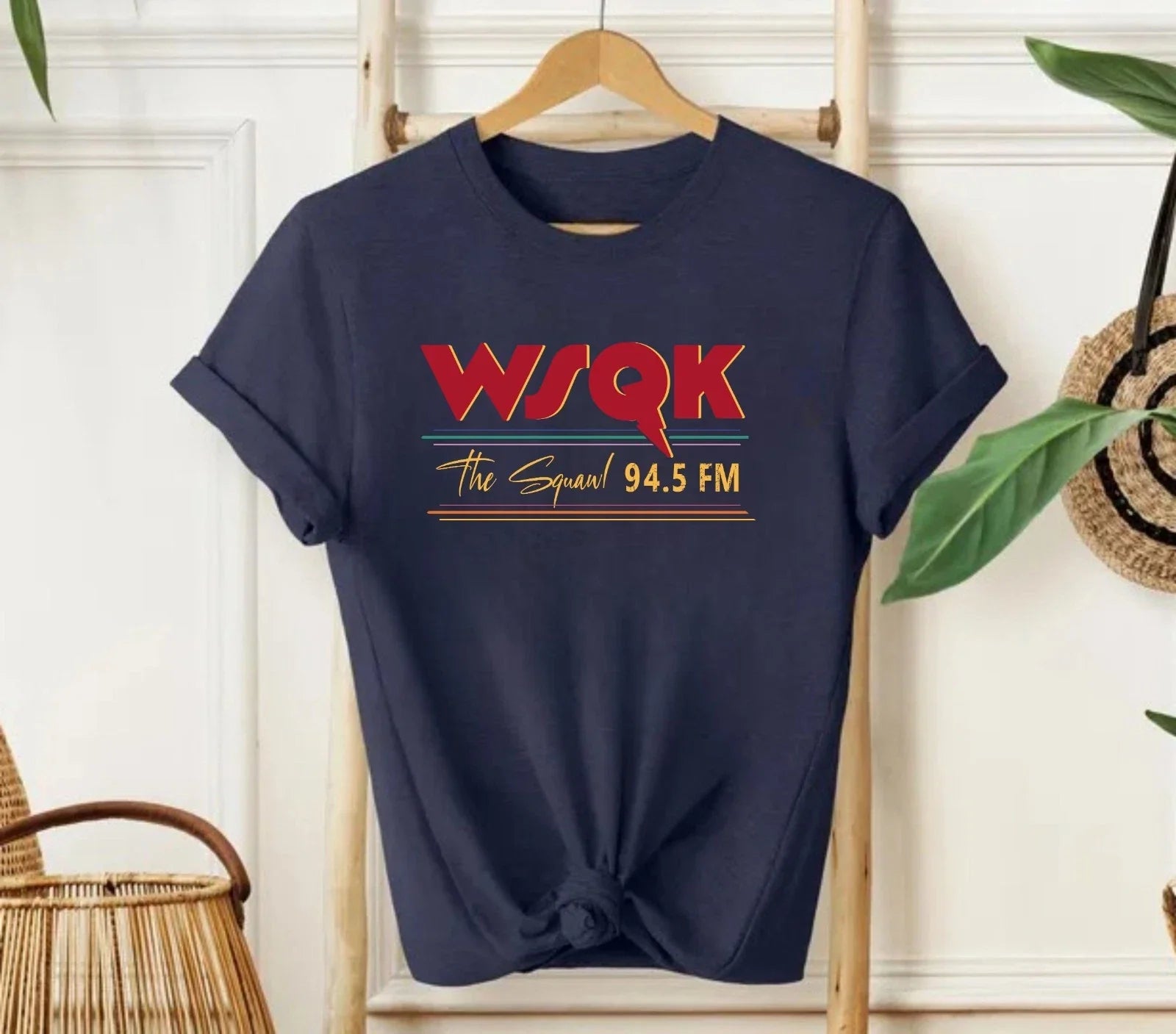 WSQK The Squark TV Parody Vintage Hawkins Indiana - Adult & Kids T-Shirts, Sweatshirts & Hoodies apparel design preview 1