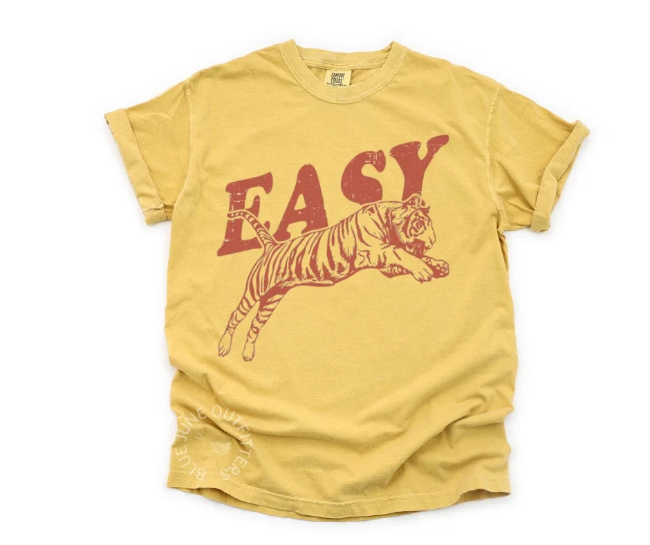 Easy Tiger Comfort Colors® Retro Graphic - Adult & Kids T-Shirts, Sweatshirts & Hoodies apparel design preview 1