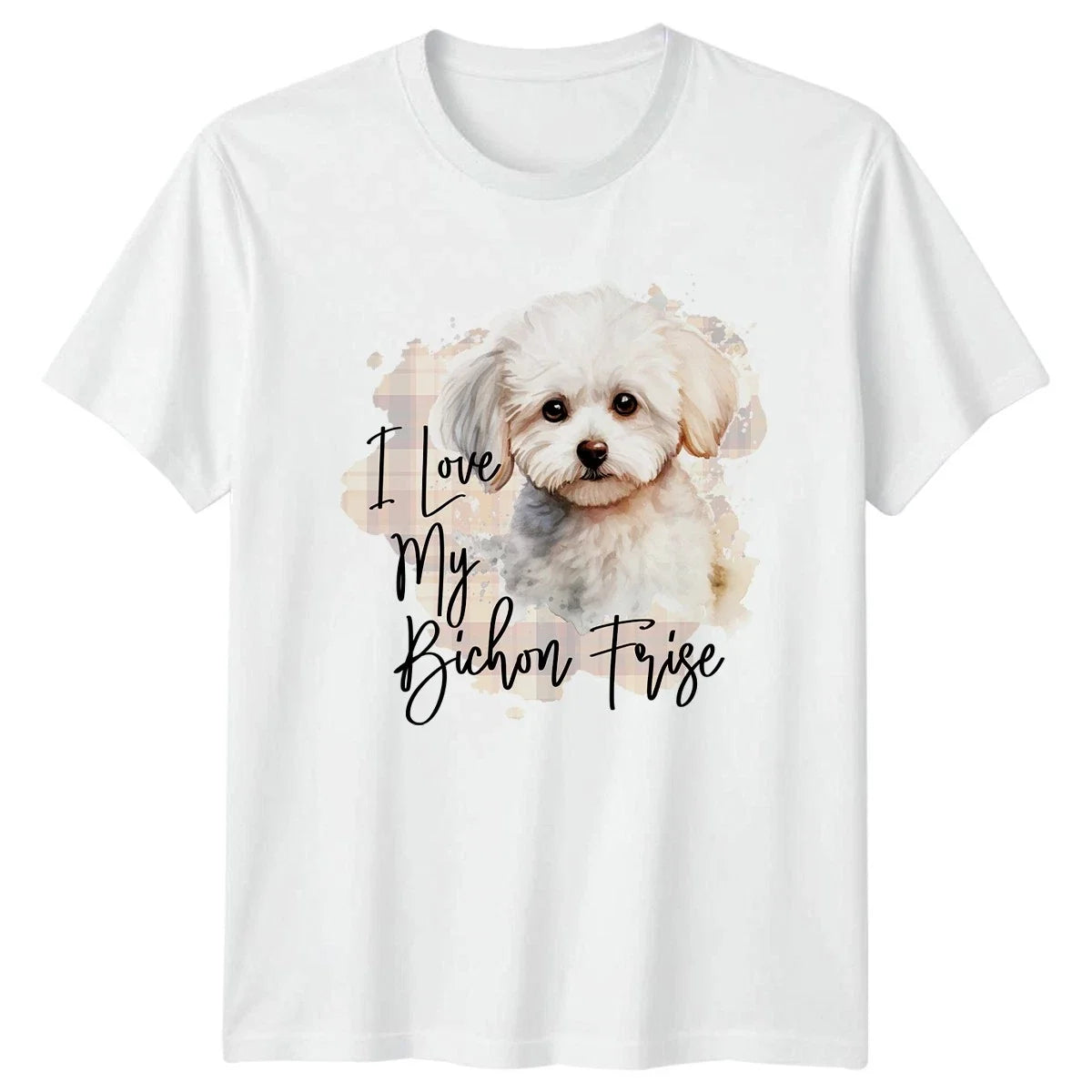 I Love My Bichon Frise Dog - Adult & Kids T-Shirts, Sweatshirts & Hoodies apparel design preview 1