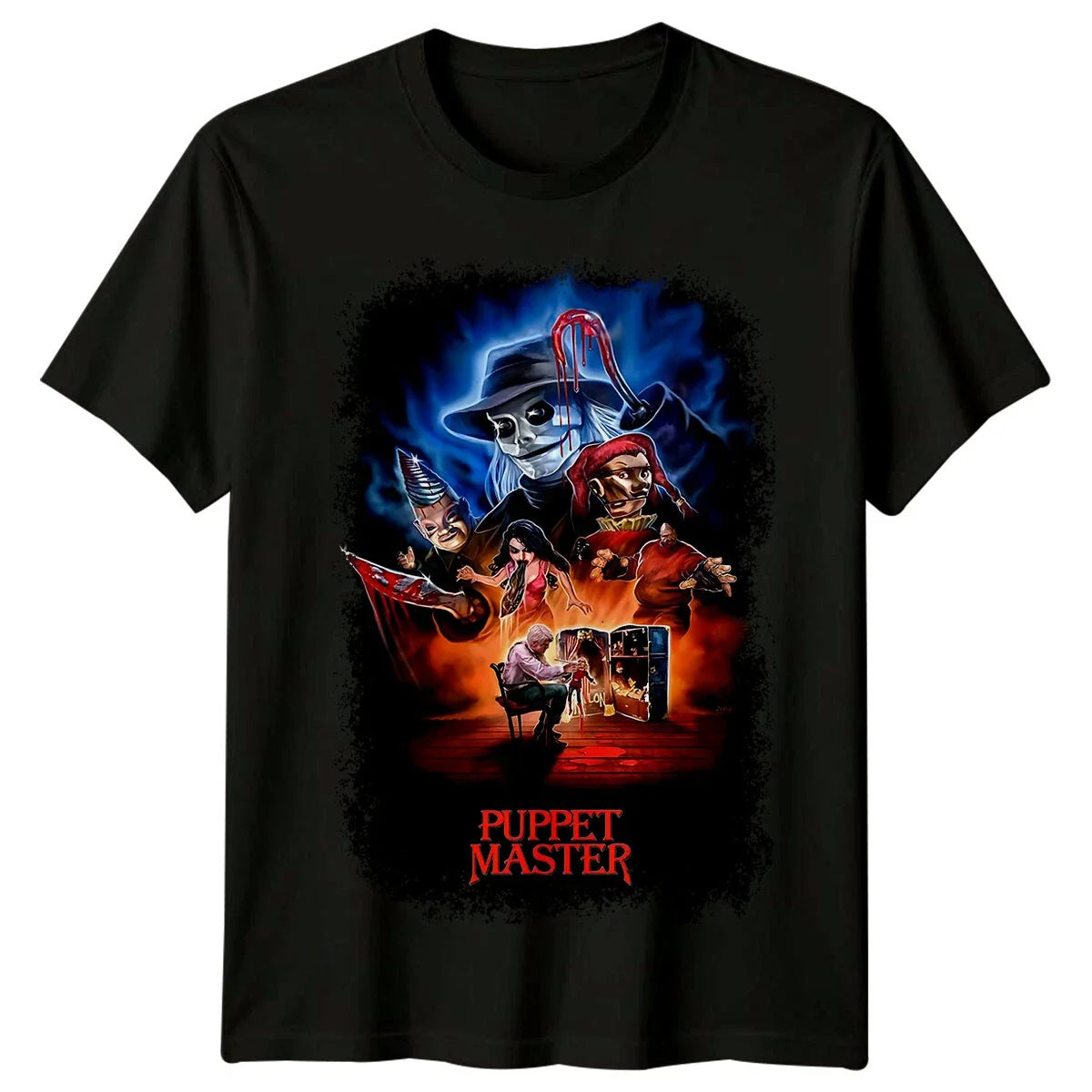 Puppet Master (1989) Movie Poster Inspired Retro - Adult & Kids T-Shirts, Sweatshirts & Hoodies apparel design preview 1
