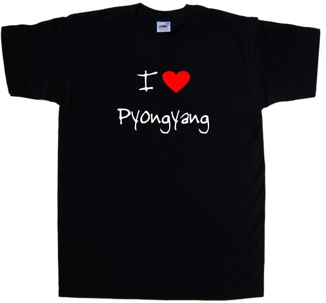 I Love Heart Pyongyang - Adult & Kids T-Shirts, Sweatshirts & Hoodies apparel design preview 1
