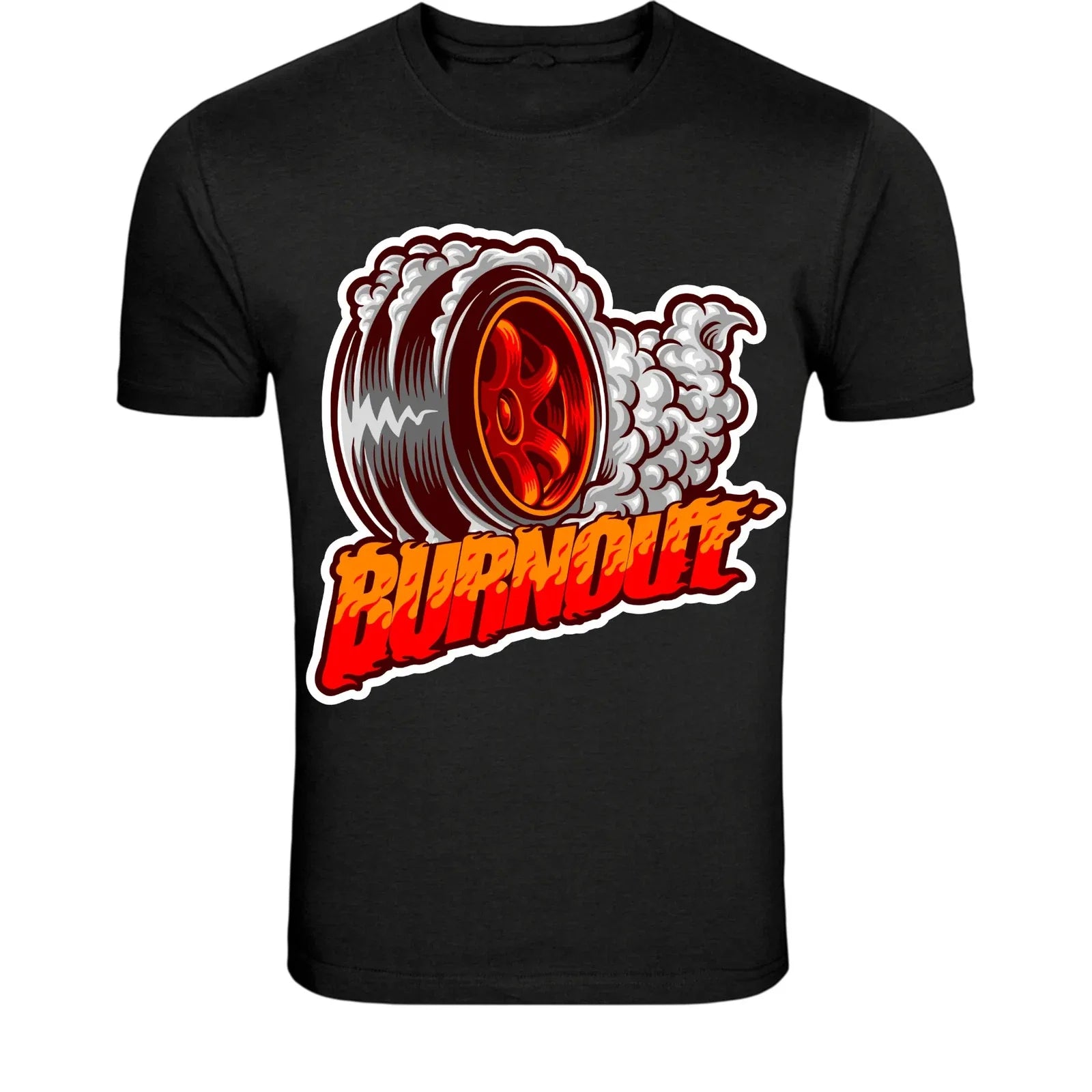 Burnout Tire Smoke Car Racing Drift Graphic - Adult & Kids T-Shirts, Sweatshirts & Hoodies apparel design preview 1