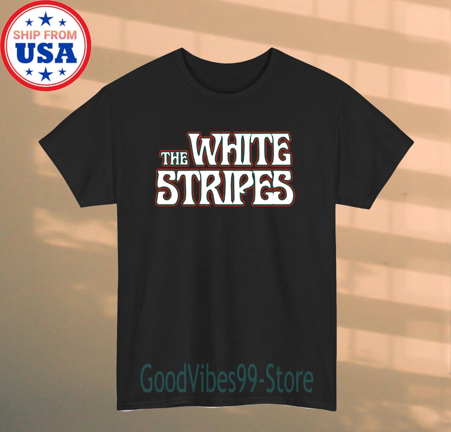 The White Stripes Men's Black Size S-5XL - Adult & Kids T-Shirts, Sweatshirts & Hoodies apparel design preview 1