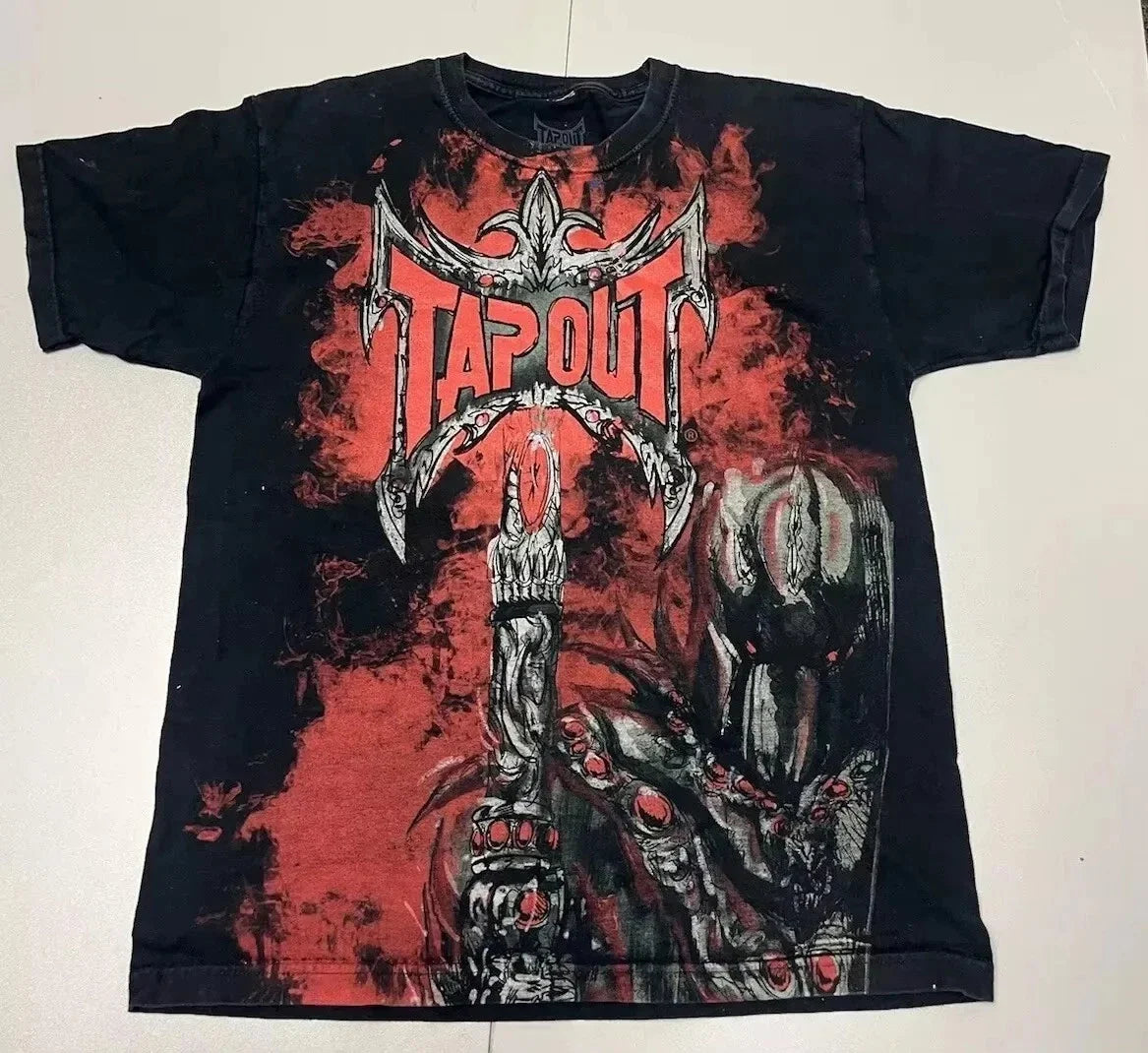 Tapout Spartan Helmet Graphic Cotton Vintage Y2K MMA - Adult & Kids T-Shirts, Sweatshirts & Hoodies apparel design preview 1