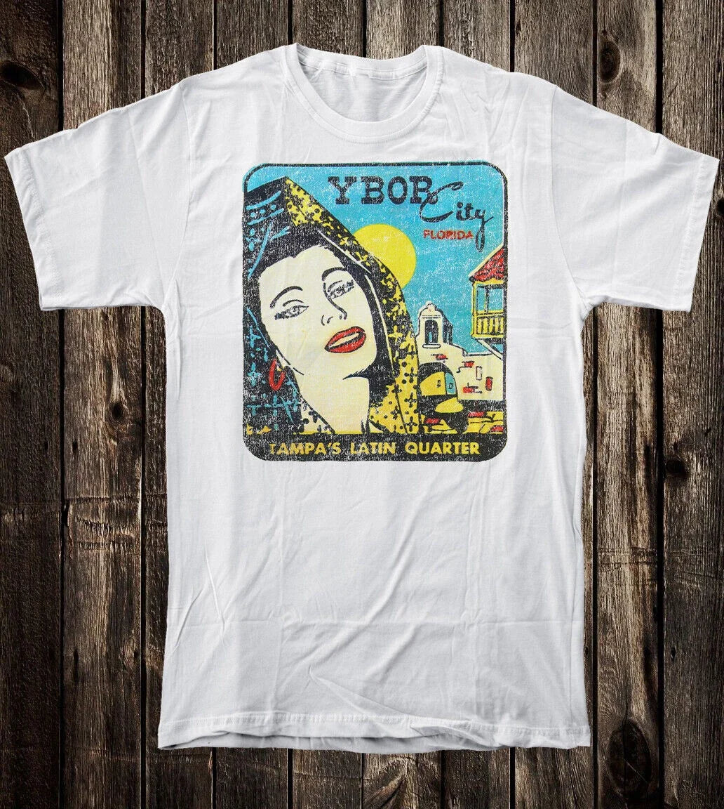 Retro Travel Vtg Art State Florida Ybor City Tampa - Adult & Kids T-Shirts, Sweatshirts & Hoodies apparel design preview 1