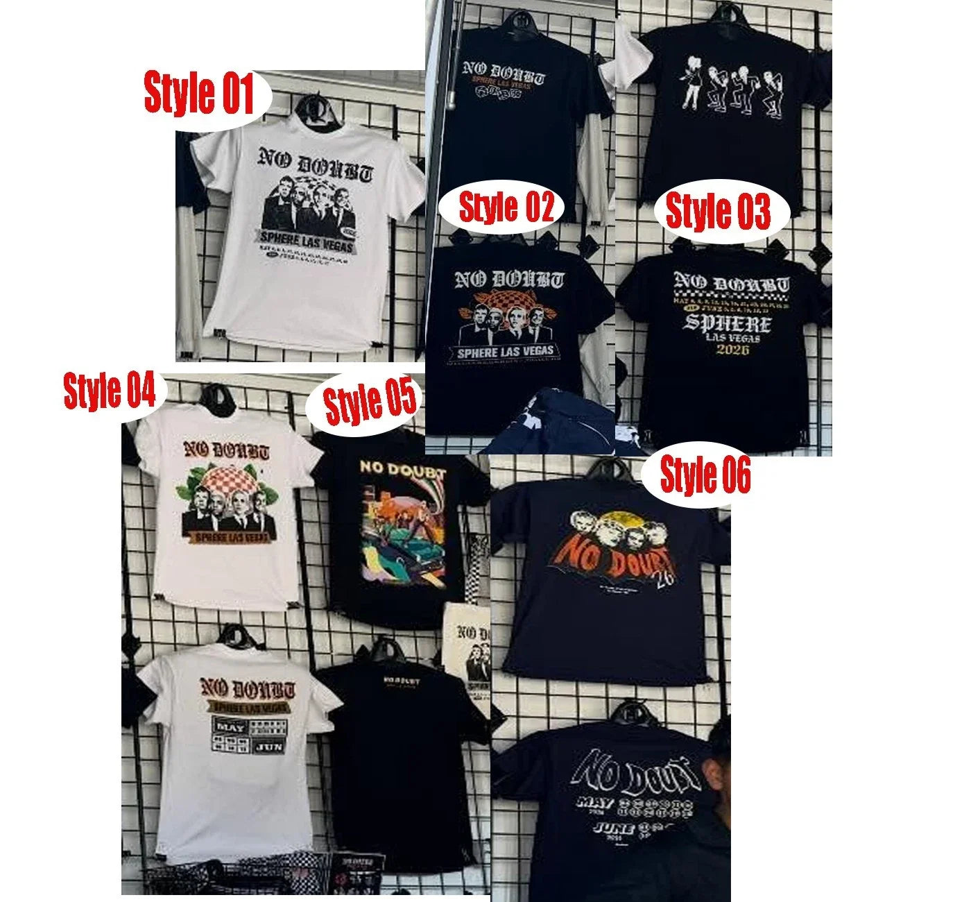 No Doubt May 6 9 2026 Sphere Las Vegas NV MERCH - Adult & Kids T-Shirts, Sweatshirts & Hoodies apparel design preview 1