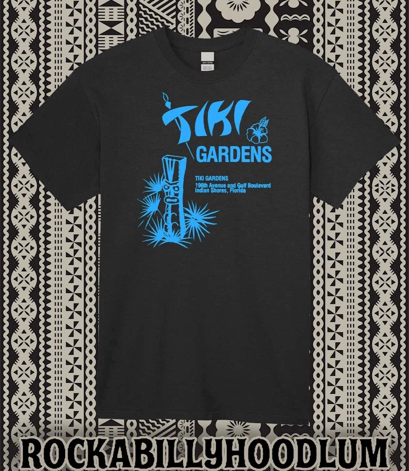 Retro Tiki Bar Restaurant Mug Polynesian Gardens - Adult & Kids T-Shirts, Sweatshirts & Hoodies apparel design preview 1