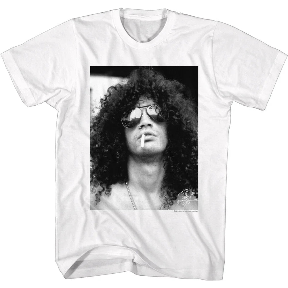 Slash With Sunglasses Smoke Photo Men's Heavy Metal - Adult & Kids T-Shirts, Sweatshirts & Hoodies apparel design preview 1
