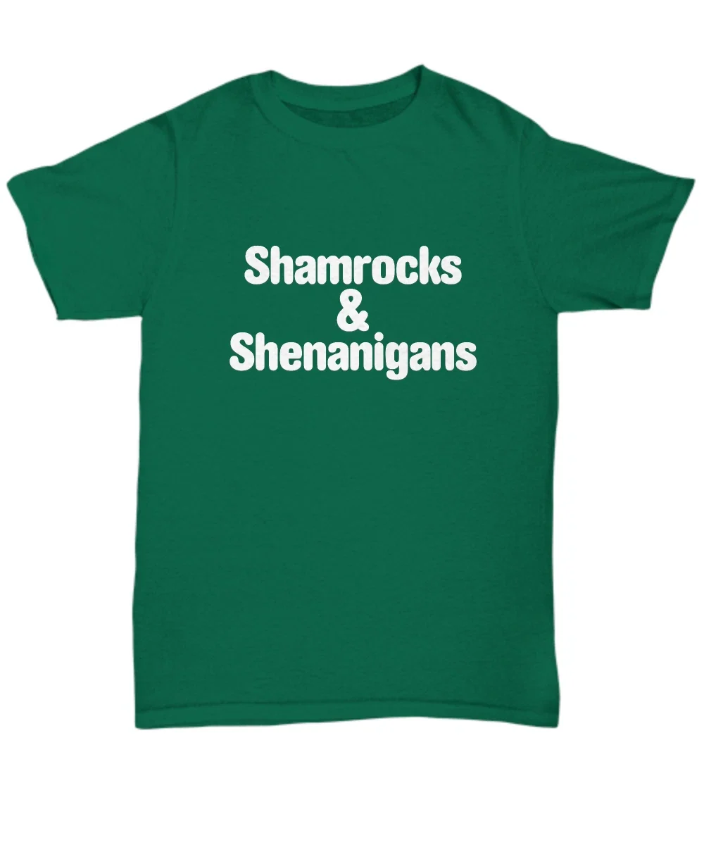 Cute Irish Shamrocks and Shenanigans Funny Mum Gift - Adult & Kids T-Shirts, Sweatshirts & Hoodies apparel design preview 1