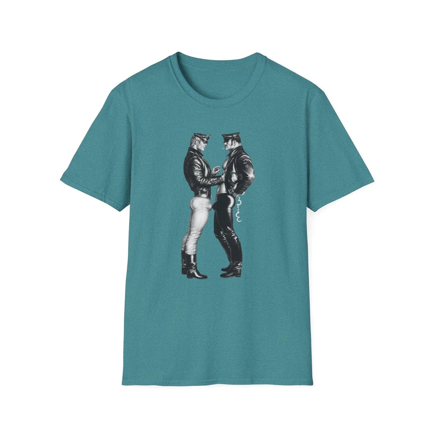 Vintage Leather Men Graphic Retro Fetish Art Style - Adult & Kids T-Shirts, Sweatshirts & Hoodies apparel design preview 1