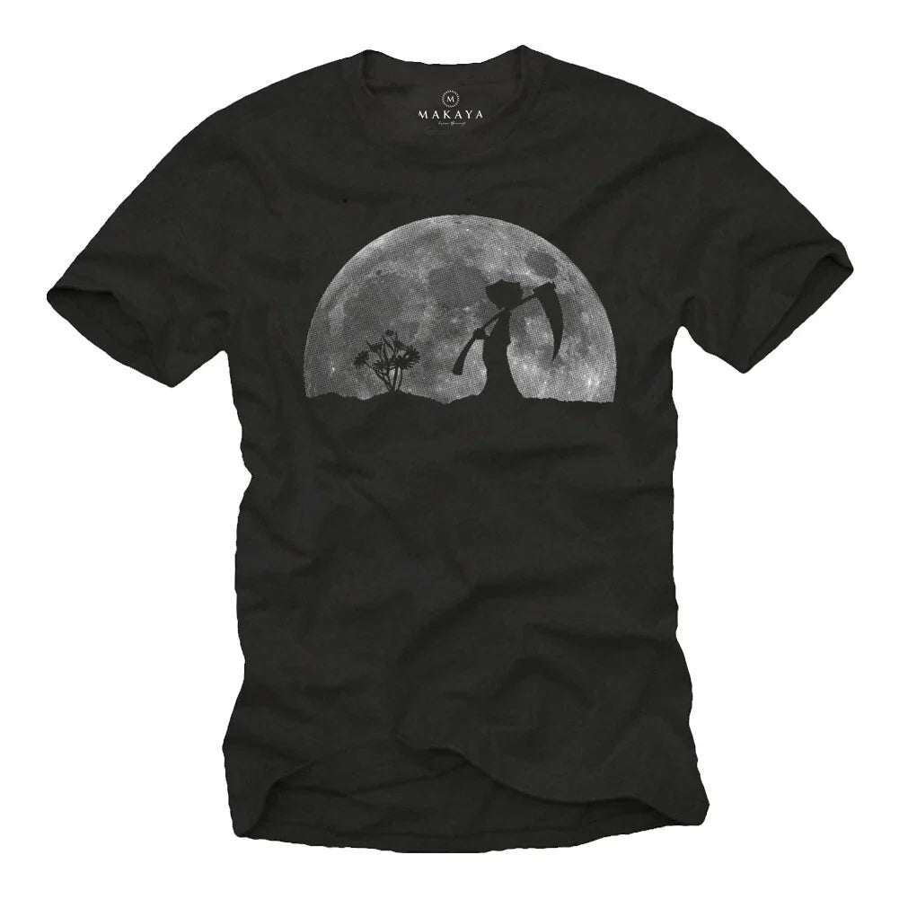 GOTHIC ROCK MUSIC MENS WITH DEATH MOON SHORT SLEEVE - Adult & Kids T-Shirts, Sweatshirts & Hoodies apparel design preview 1
