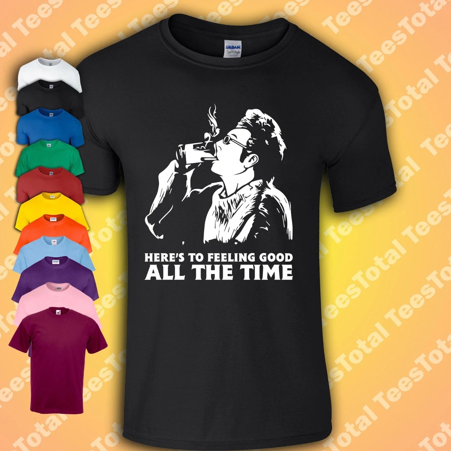 Seinfeld Kramer Here's To Feeling Good All The Time - Adult & Kids T-Shirts, Sweatshirts & Hoodies apparel design preview 1