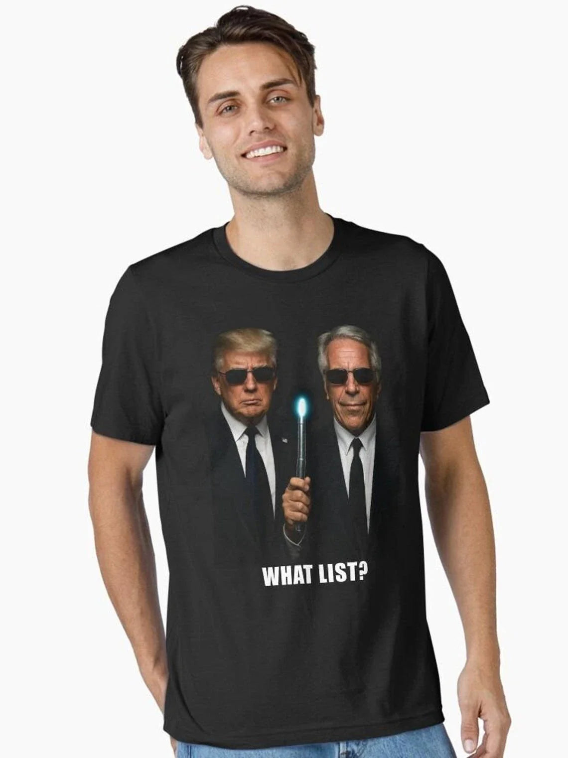 Men in Black What List Parody Graphic - Adult & Kids T-Shirts, Sweatshirts & Hoodies apparel design preview 1