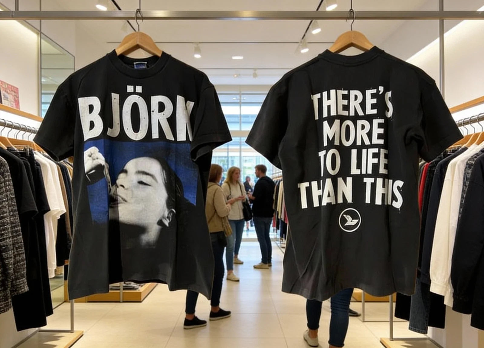 Vintage style Bjork Rock Concert Tour short sleeve 2 - Adult & Kids T-Shirts, Sweatshirts & Hoodies apparel design preview 1