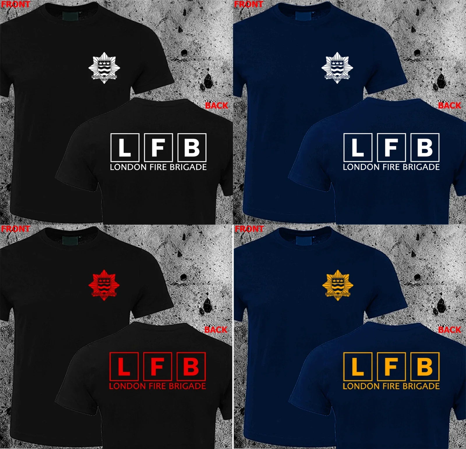 London Fire Brigade LFB UK United Kingdom Firefighter - Adult & Kids T-Shirts, Sweatshirts & Hoodies apparel design preview 1
