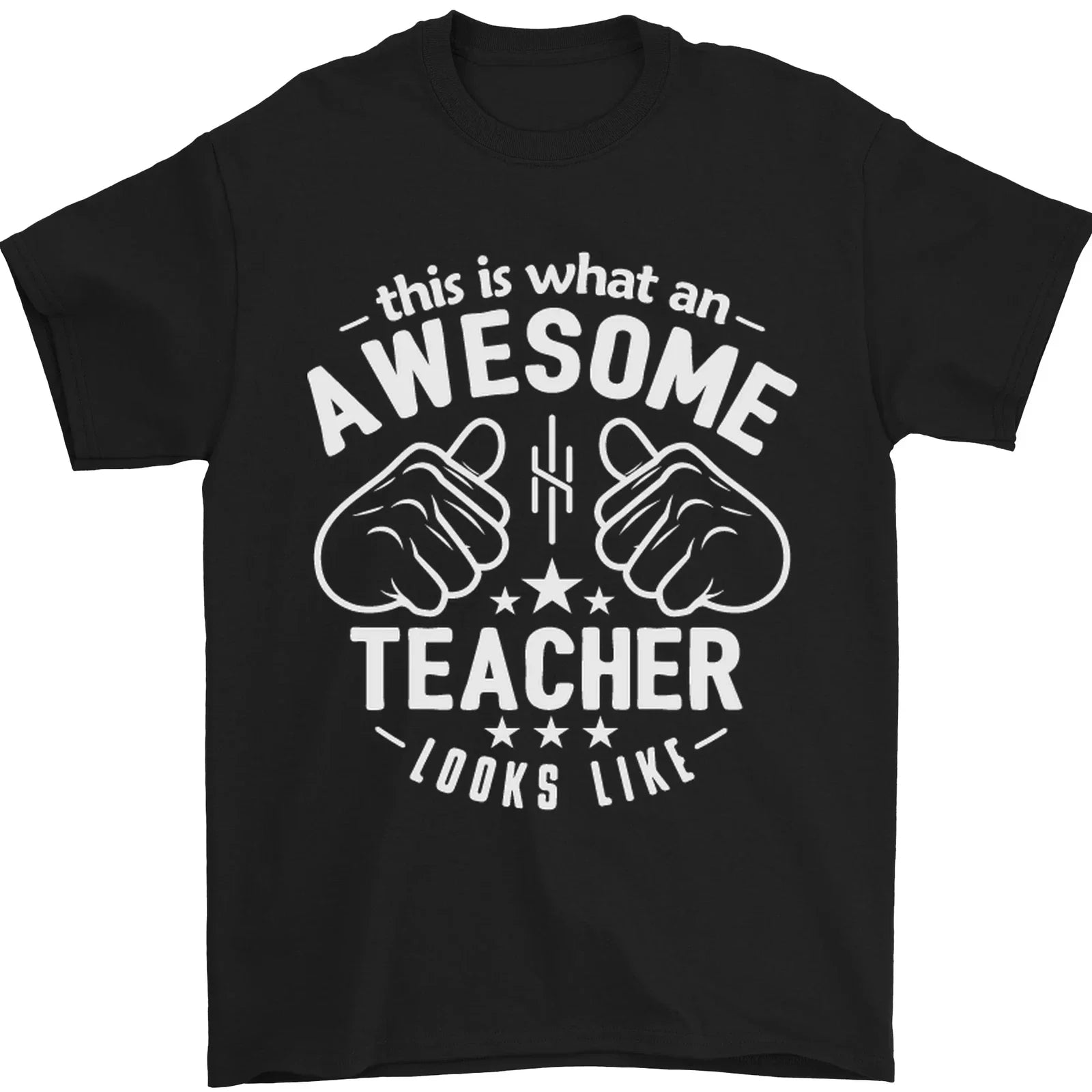 This Is What an Awesome Teacher Looks Like Mens 100% - Adult & Kids T-Shirts, Sweatshirts & Hoodies apparel design preview 1