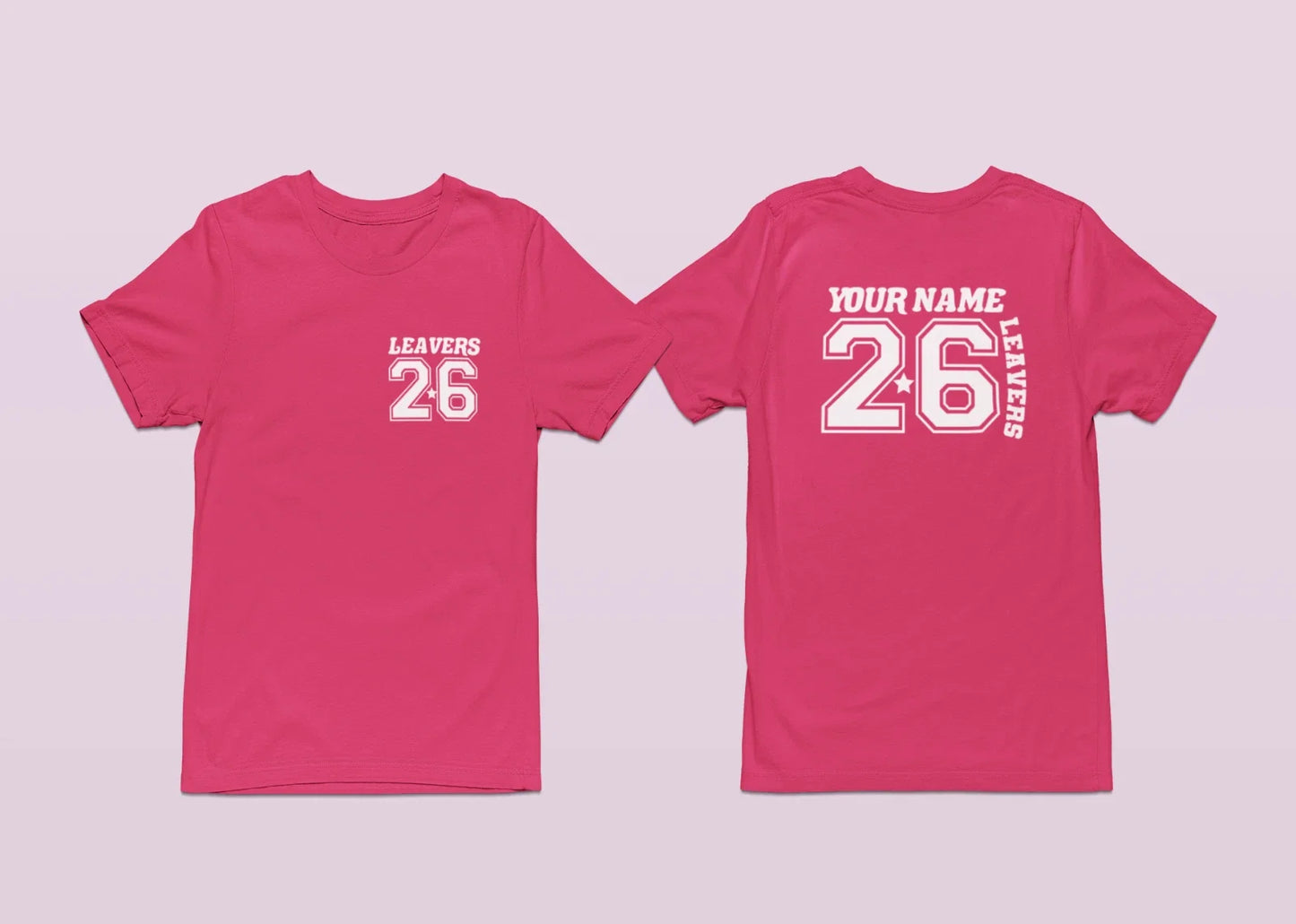 Personalised Custom Leavers 2026 Your Name School - Adult & Kids T-Shirts, Sweatshirts & Hoodies apparel design preview 1