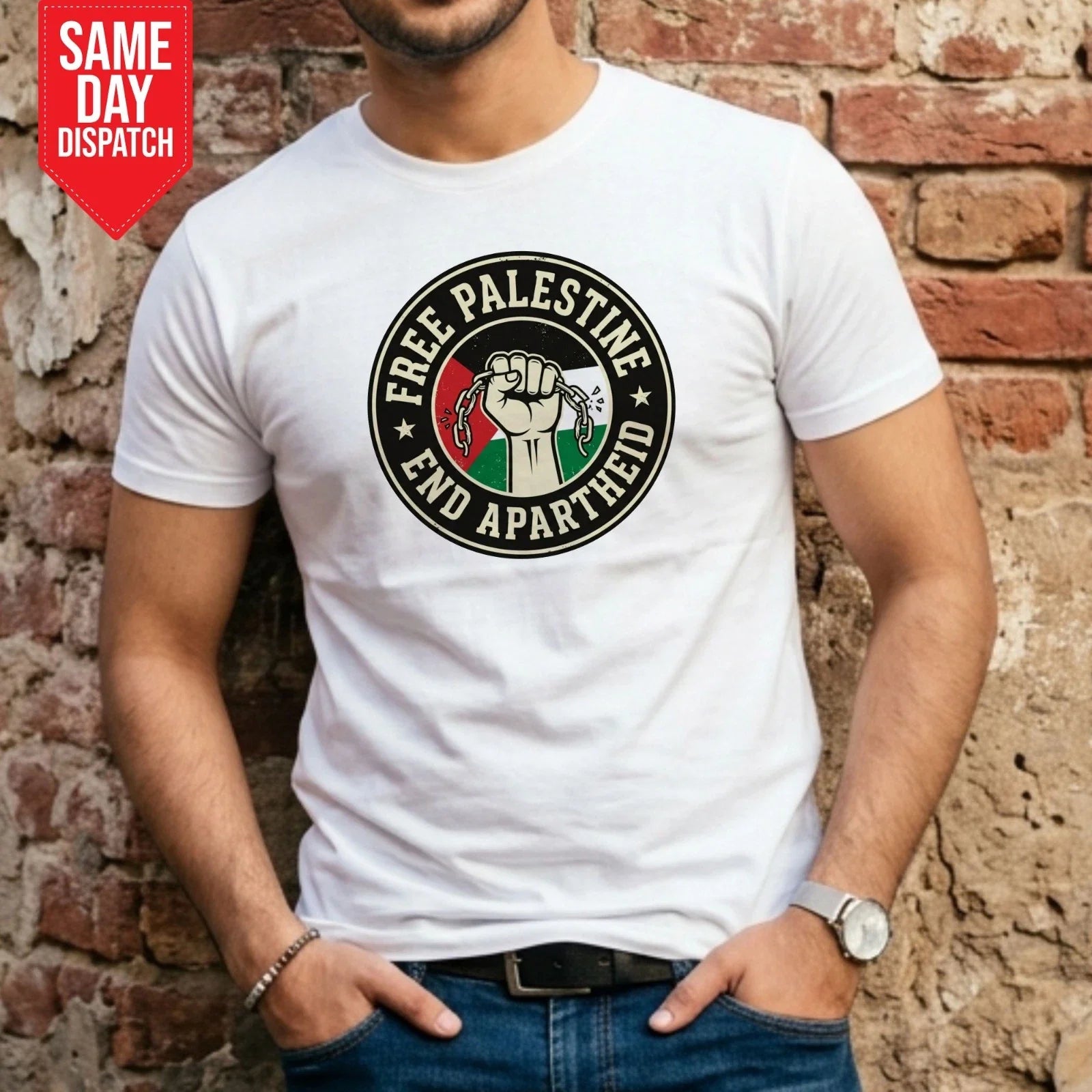 Free Palestine Printed Stand With Palestinians Save - Adult & Kids T-Shirts, Sweatshirts & Hoodies apparel design preview 1