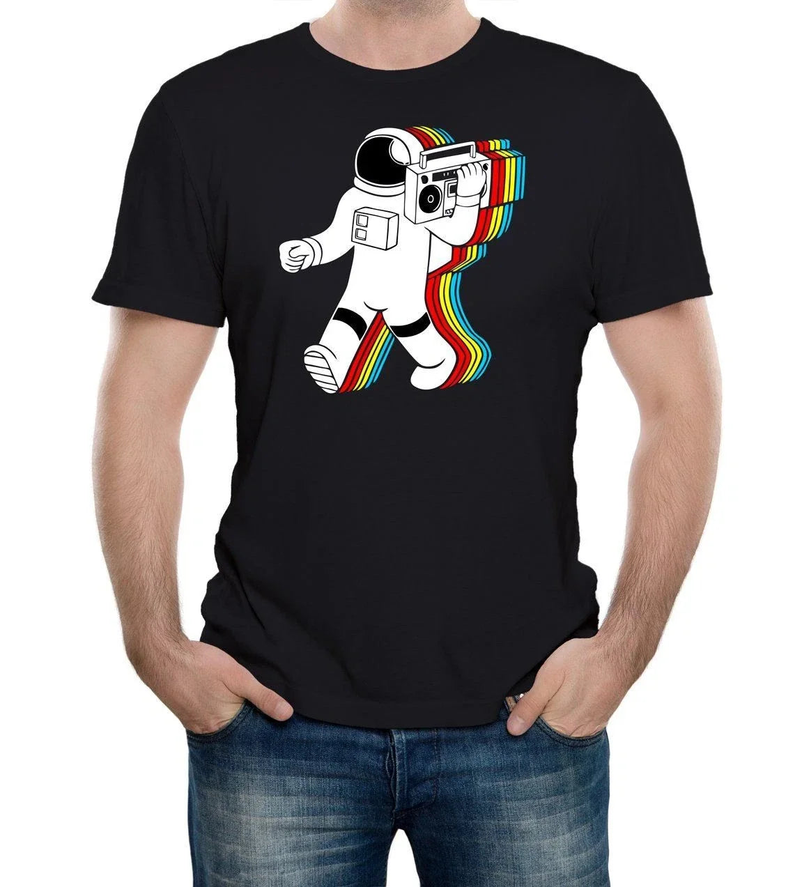 Funky Spaceman Men's GIFT SPACE NASA MOON PLANETS - Adult & Kids T-Shirts, Sweatshirts & Hoodies apparel design preview 1