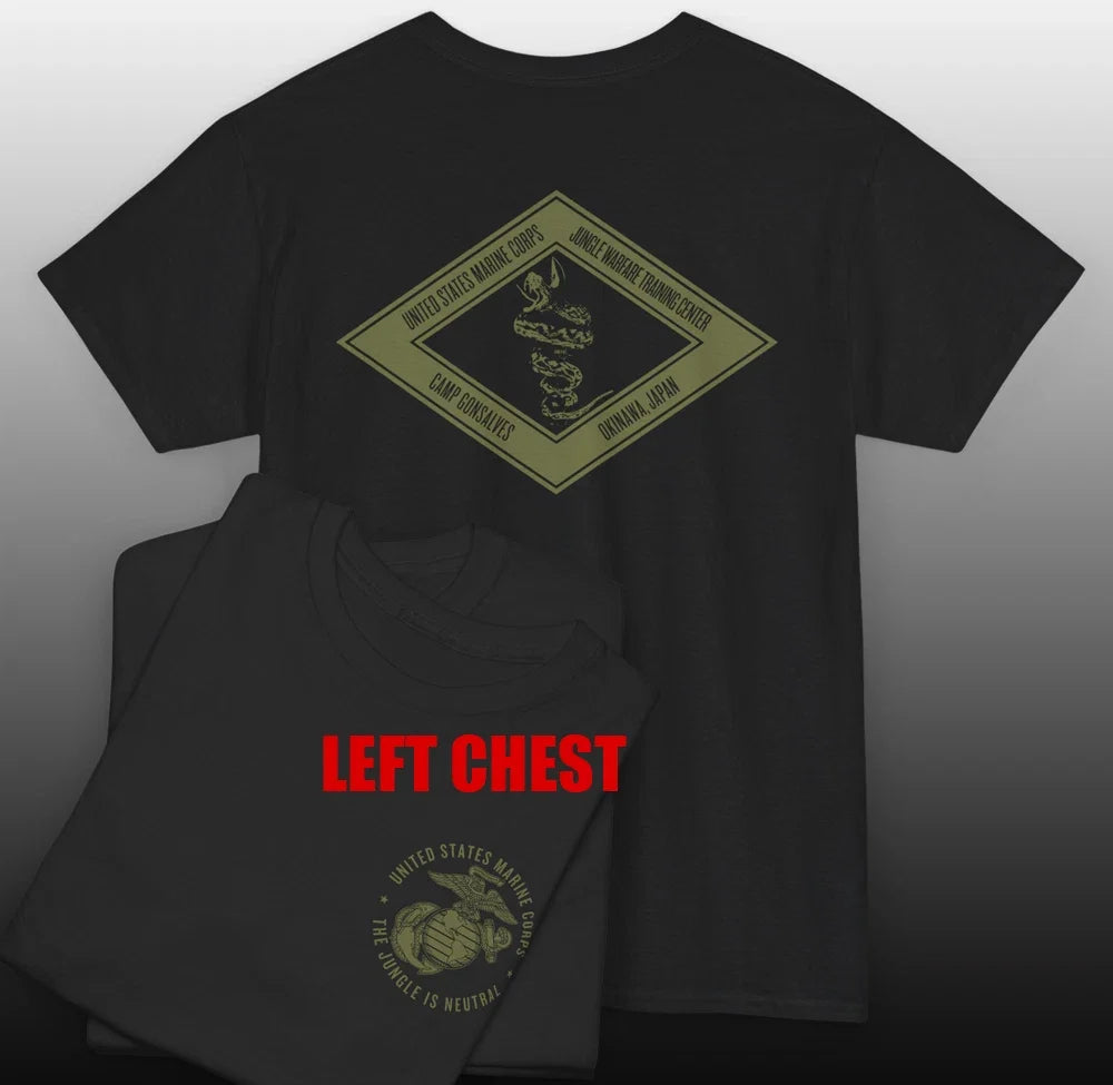 USMC Special Force Jungle Warfare Okinawa Camp - Adult & Kids T-Shirts, Sweatshirts & Hoodies apparel design preview 1