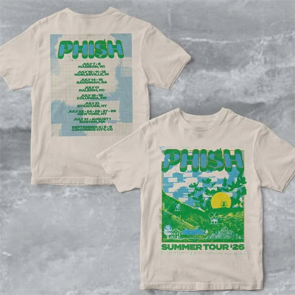 Phish Summer Tour 2026 North America Dates - Adult & Kids T-Shirts, Sweatshirts & Hoodies apparel design preview 1