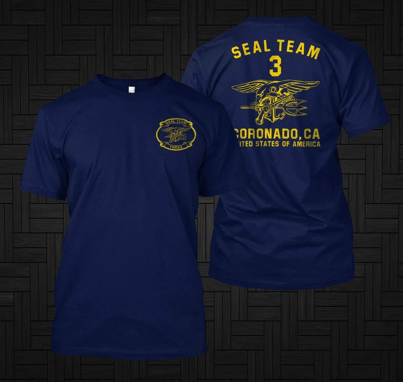 Navy SEAL Team Three DEVGRU Coronado Custom Men's - Adult & Kids T-Shirts, Sweatshirts & Hoodies apparel design preview 1