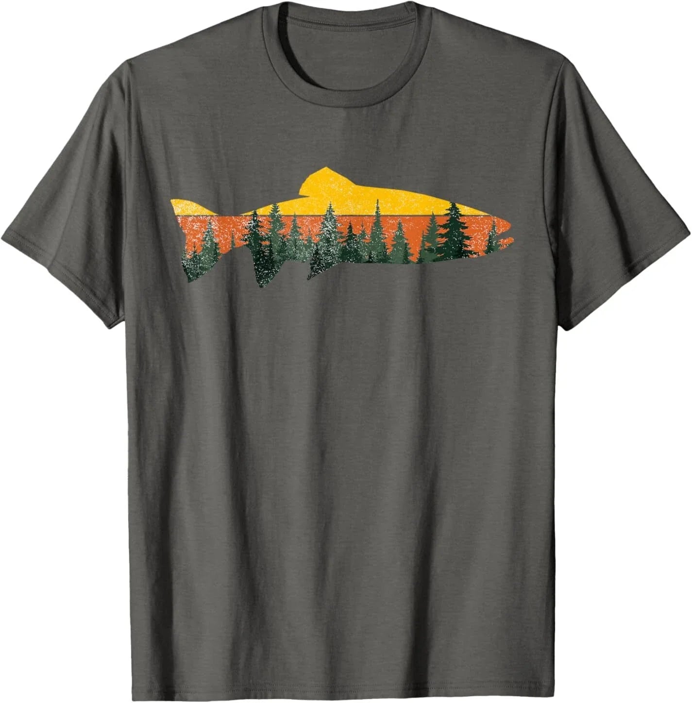 Trout Fly Fishing Outdoor Forest Nature Wildlife - Adult & Kids T-Shirts, Sweatshirts & Hoodies apparel design preview 1