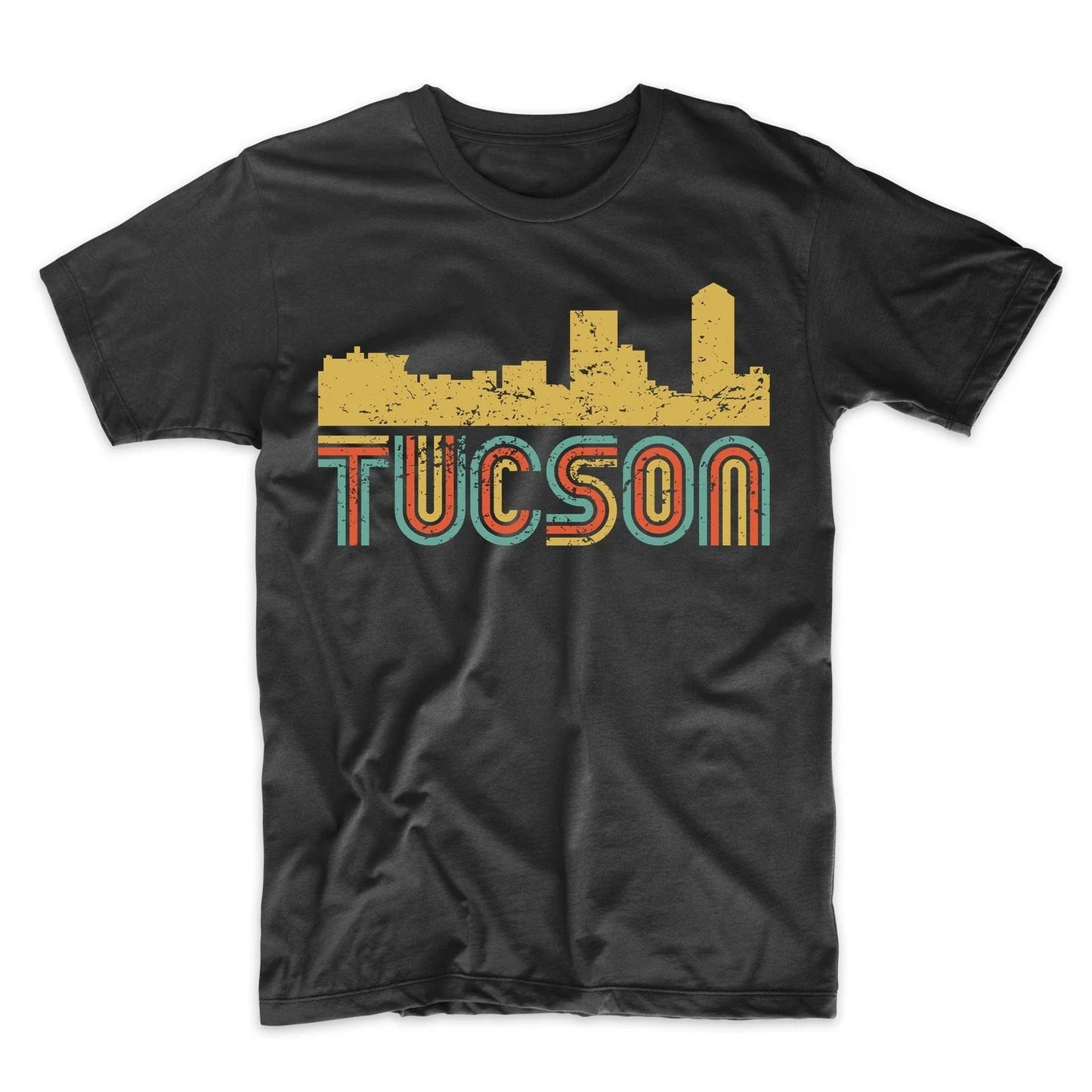Men's Tucson Retro Vintage Style Arizona Skyline - Adult & Kids T-Shirts, Sweatshirts & Hoodies apparel design preview 1