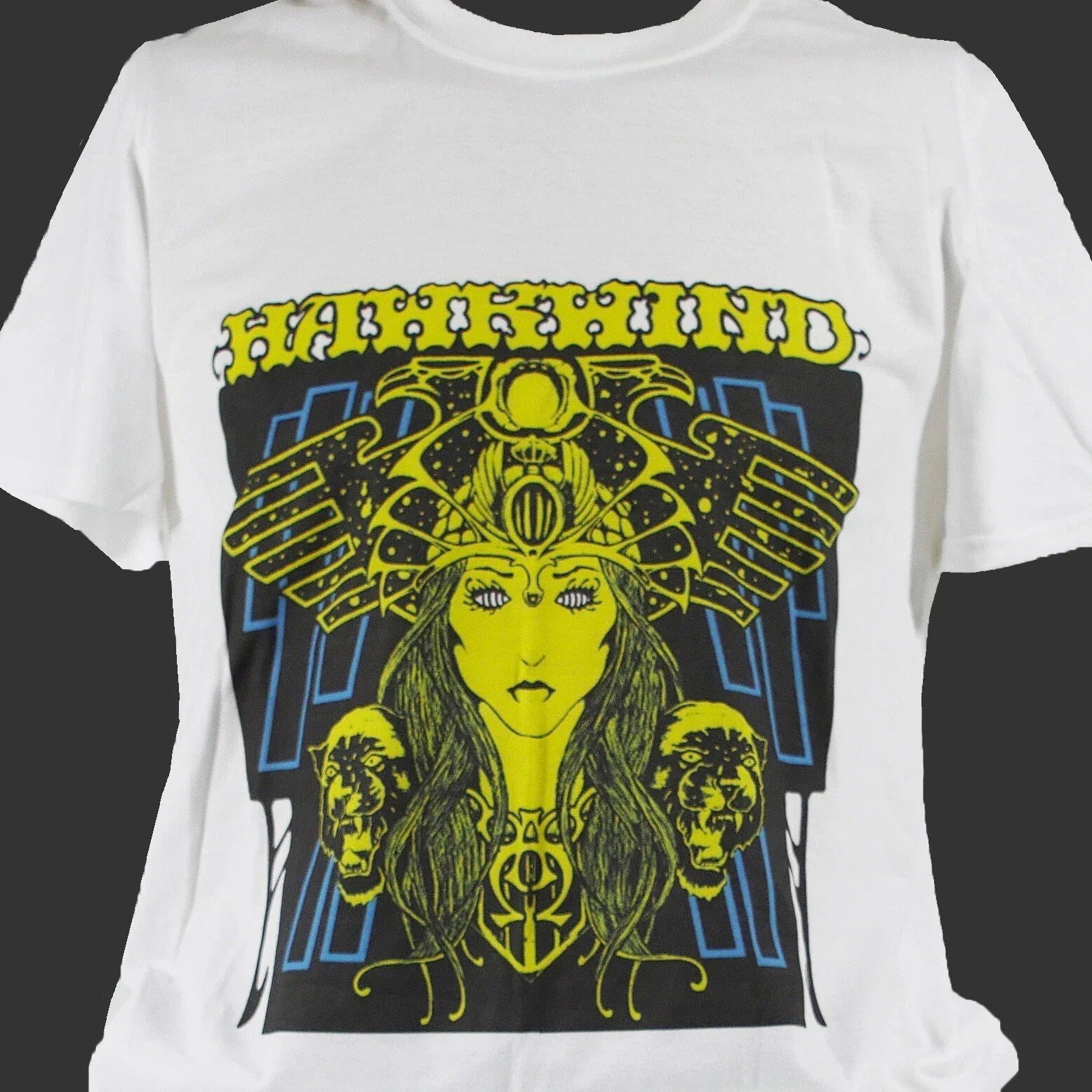 HAWKWIND PROG ROCK METAL unisex white S-3XL - Adult & Kids T-Shirts, Sweatshirts & Hoodies apparel design preview 1