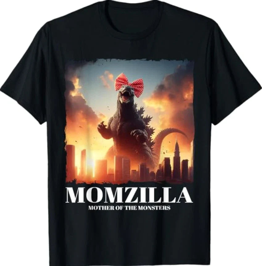 Momzilla Mother Of Monsters Retro Vintage Mama Meme - Adult & Kids T-Shirts, Sweatshirts & Hoodies apparel design preview 1