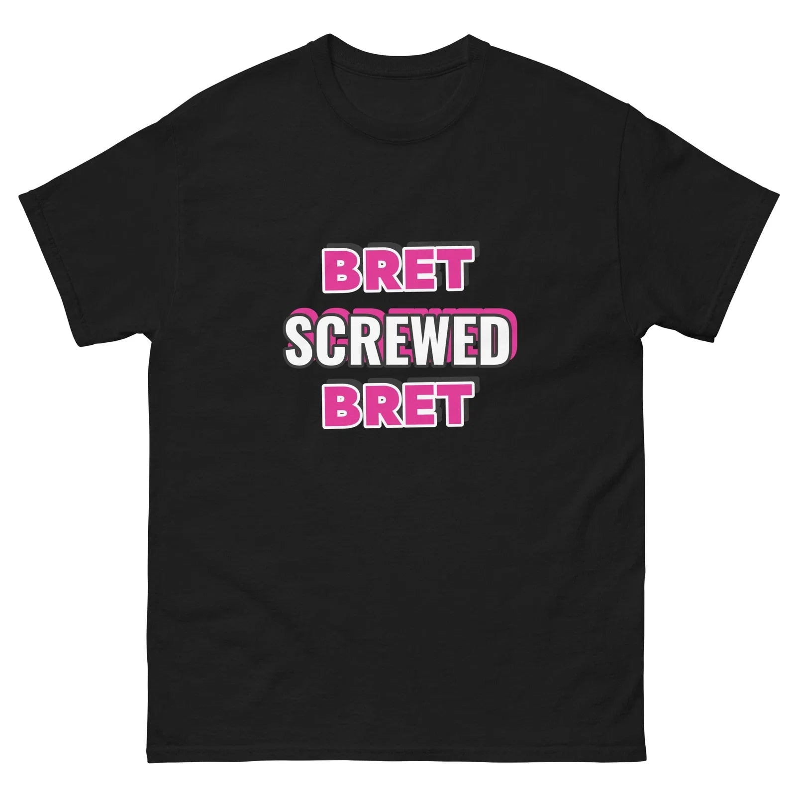 Bret Screwed Pro Wrestling Montreal Screw Job - Adult & Kids T-Shirts, Sweatshirts & Hoodies apparel design preview 1