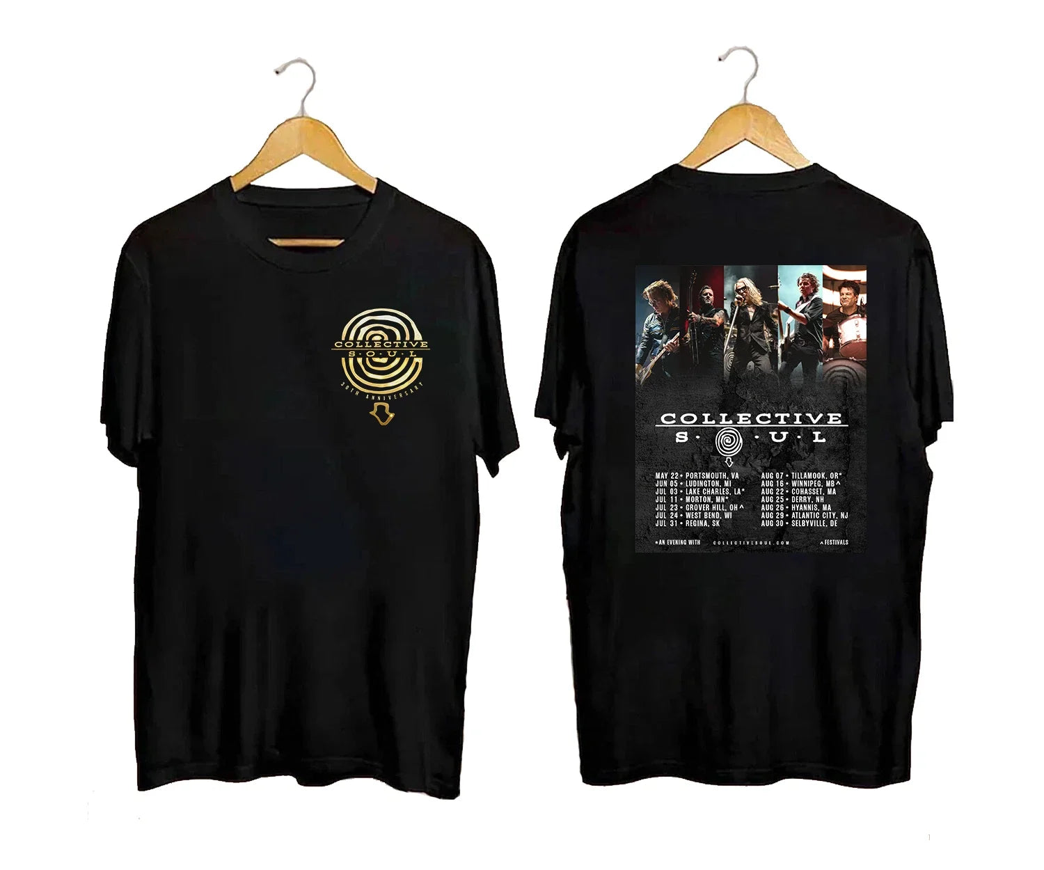Collective Soul 30th Anniversary Tour 2026 Dates Band - Adult & Kids T-Shirts, Sweatshirts & Hoodies apparel design preview 1